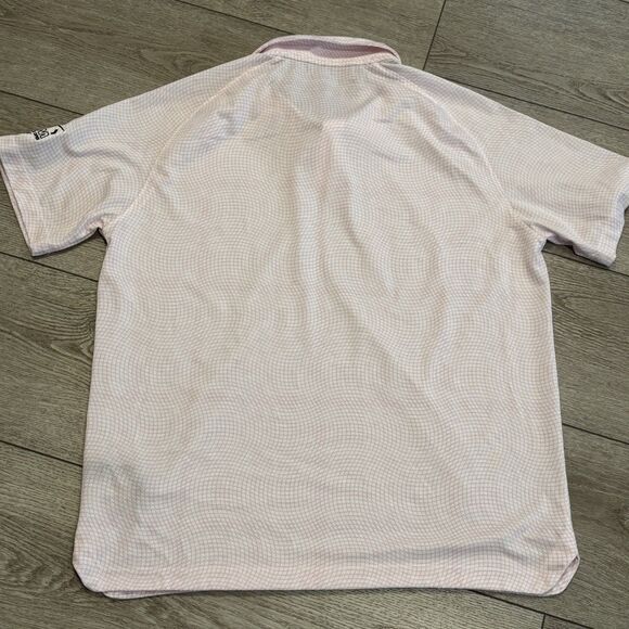 Municipal Golf Polo Shirt Mens XL Waste Management Open PGA Preppy Pink Athletic - Picture 9 of 9